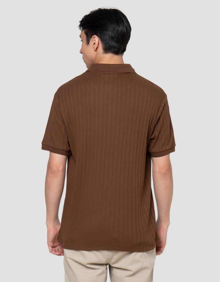 Cole Vertical Texture Fr Hm Smart Fit Kaos Polo Pria