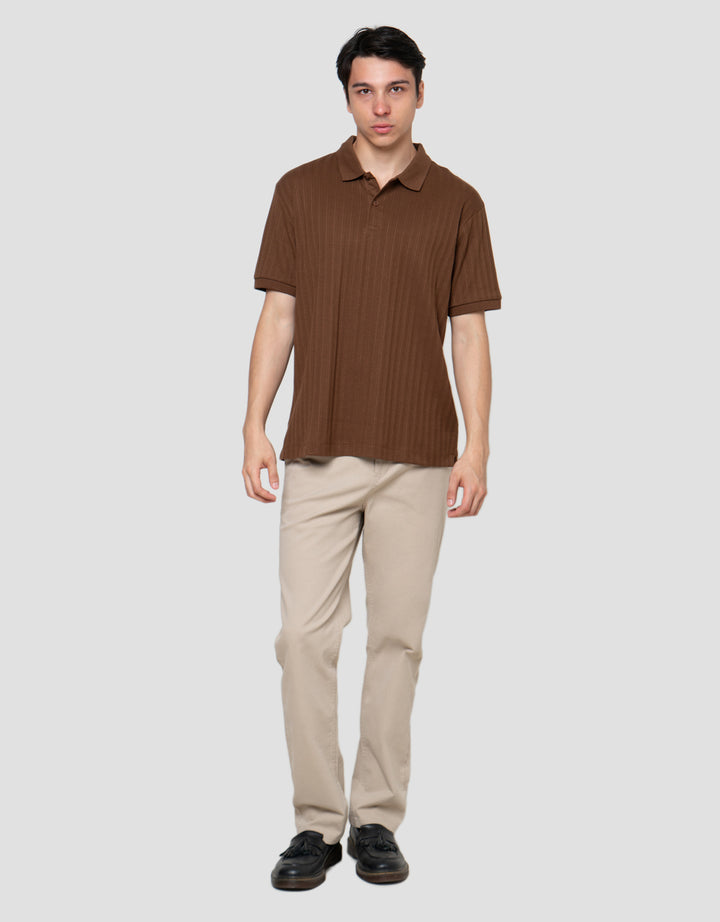 Cole Vertical Texture Fr Hm Smart Fit Kaos Polo Pria