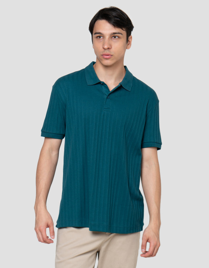 Cole Vertical Texture Fr Hm Smart Fit Kaos Polo Pria