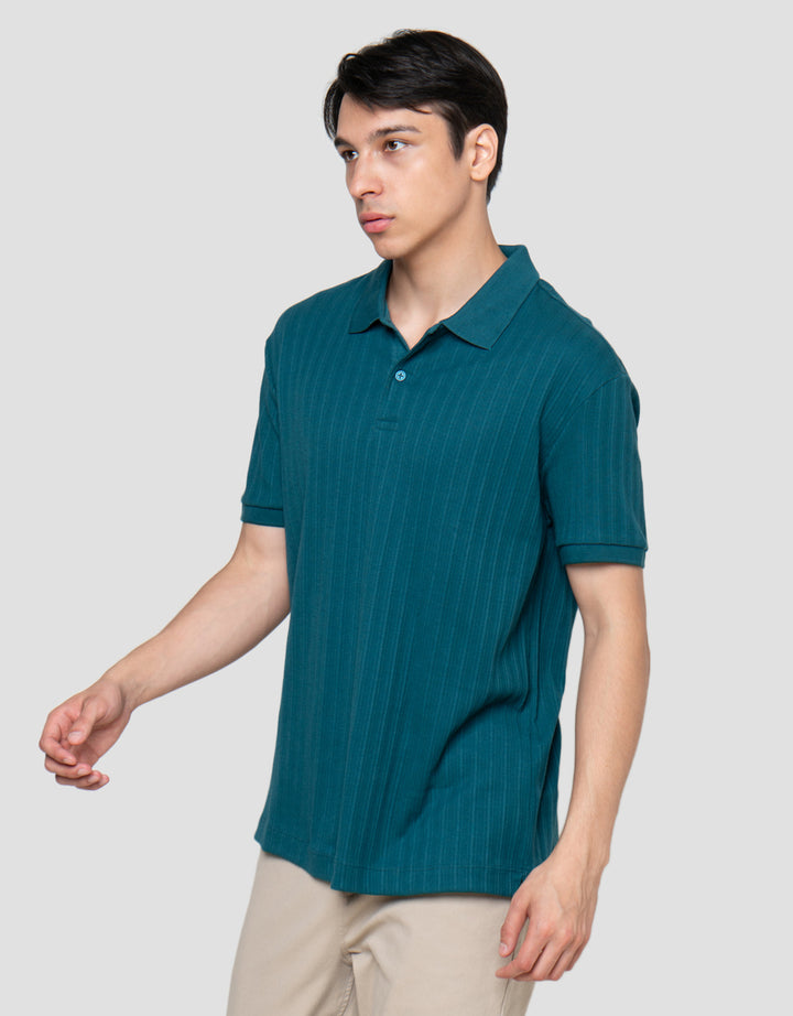 Cole Vertical Texture Fr Hm Smart Fit Kaos Polo Pria
