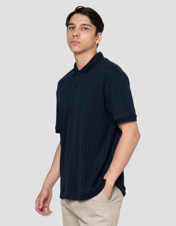 Cole Vertical Texture Fr Hm Smart Fit Kaos Polo Pria