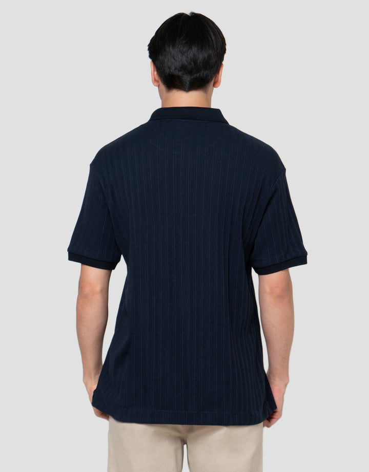 Cole Vertical Texture Fr Hm Smart Fit Kaos Polo Pria