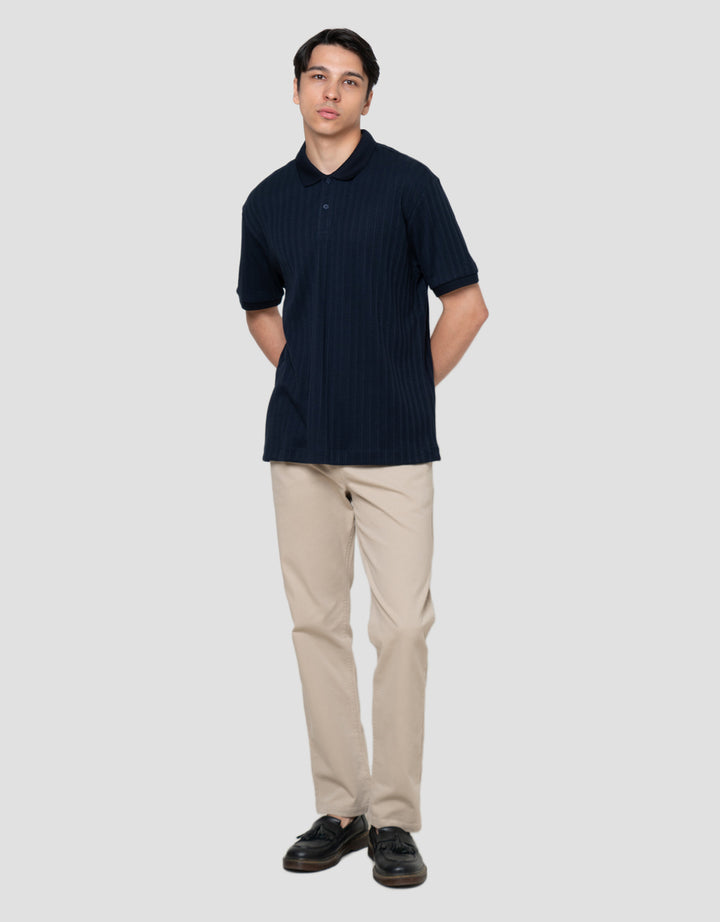 Cole Vertical Texture Fr Hm Smart Fit Kaos Polo Pria