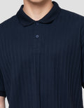 Cole Vertical Texture Fr Hm Smart Fit Kaos Polo Pria
