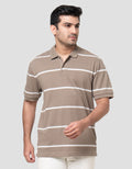 Cole Stripes Basic Rib Reg Fit Kaos Polo Pria