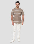 Cole Stripes Basic Rib Reg Fit Kaos Polo Pria