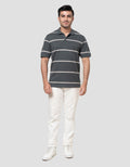 Cole Stripes Basic Rib Reg Fit Kaos Polo Pria