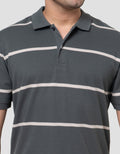 Cole Stripes Basic Rib Reg Fit Kaos Polo Pria