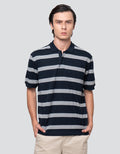 Cole Stripes Pique Pocket Kaos Polo Pria