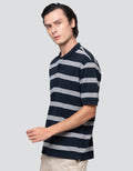 Cole Stripes Pique Pocket Kaos Polo Pria