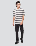 Cole Stripes Pique Pocket Kaos Polo Pria