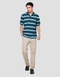 Cole Stripes Pique Pocket Kaos Polo Pria