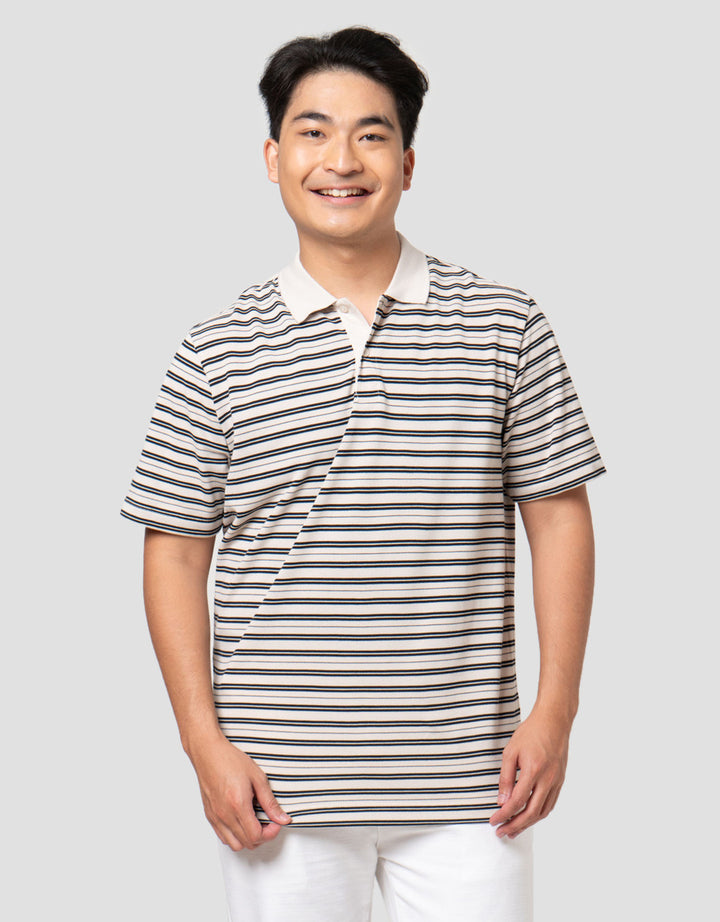 Cole Stripes Pique Smart Fit Kaos Polo Pria