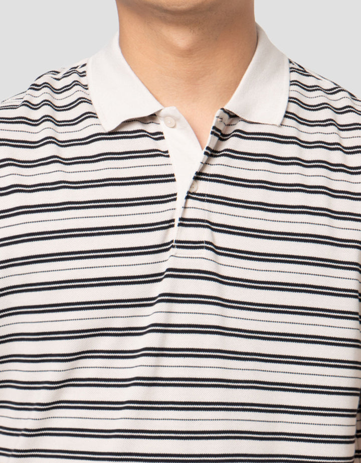 Cole Stripes Pique Smart Fit Kaos Polo Pria