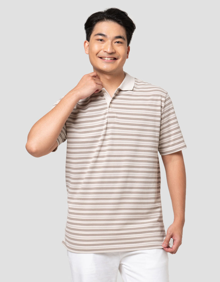 Cole Stripes Pique Smart Fit Kaos Polo Pria