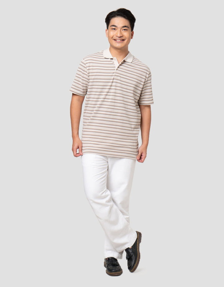 Cole Stripes Pique Smart Fit Kaos Polo Pria