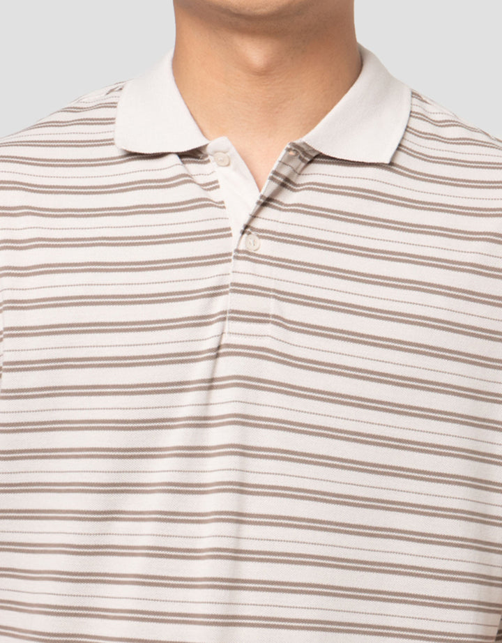 Cole Stripes Pique Smart Fit Kaos Polo Pria