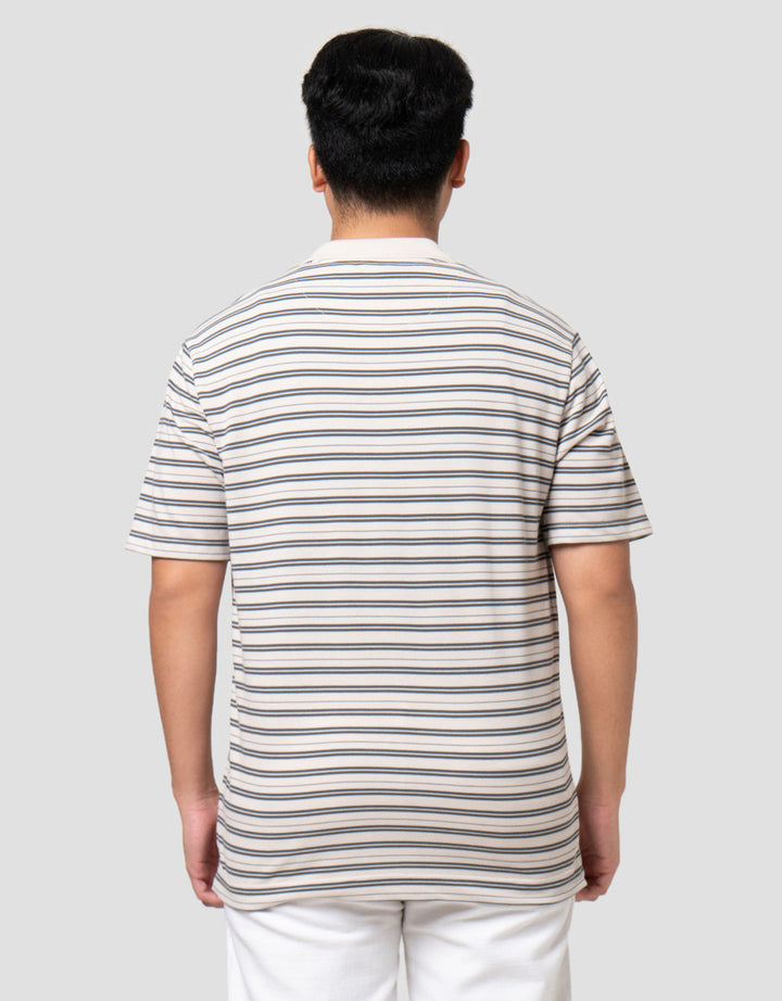 Cole Stripes Pique Smart Fit Kaos Polo Pria