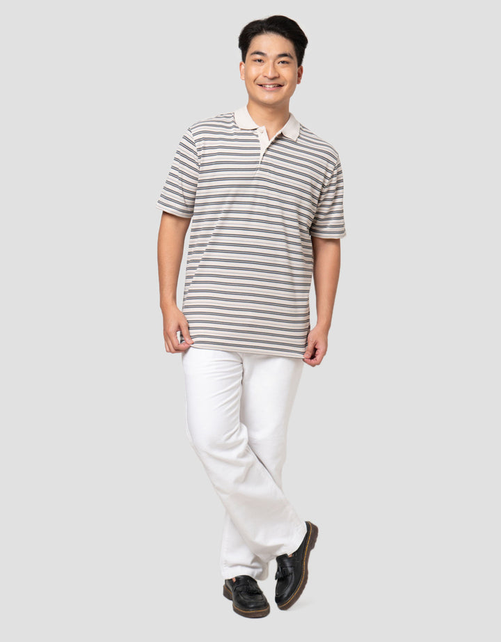 Cole Stripes Pique Smart Fit Kaos Polo Pria