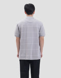 Cole Stripes Pique Collar & Placket Manset Smart Fit Kaos Polo Pria