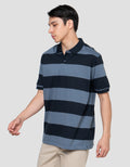 Cole Stripes Rugby Kaos Polo Pria