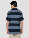 Cole Stripes Rugby Kaos Polo Pria
