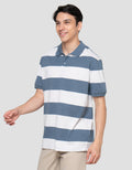 Cole Stripes Rugby Kaos Polo Pria