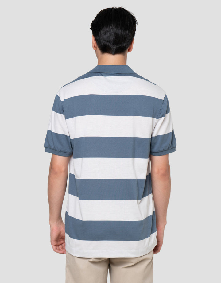 Cole Stripes Rugby Kaos Polo Pria