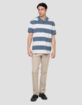 Cole Stripes Rugby Kaos Polo Pria