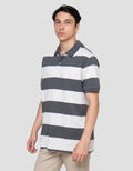 Cole Stripes Rugby Kaos Polo Pria