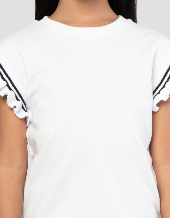 Little M Print Side New Kaos Anak Perempuan