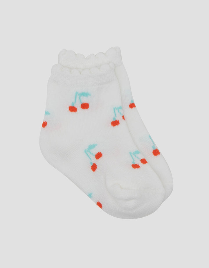 Little M Fullrpint Cherry Kaus Kaki Anak Perempuan
