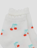 Little M Fullrpint Cherry Kaus Kaki Anak Perempuan