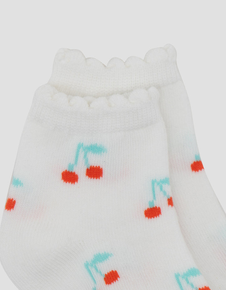 Little M Fullrpint Cherry Kaus Kaki Anak Perempuan