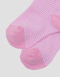 Little M Stripe Heart Kaus Kaki Anak Perempuan