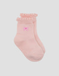 Little M Ribbon Logo Kaus Kaki Anak Perempuan