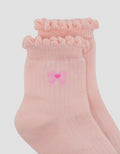 Little M Ribbon Logo Kaus Kaki Anak Perempuan