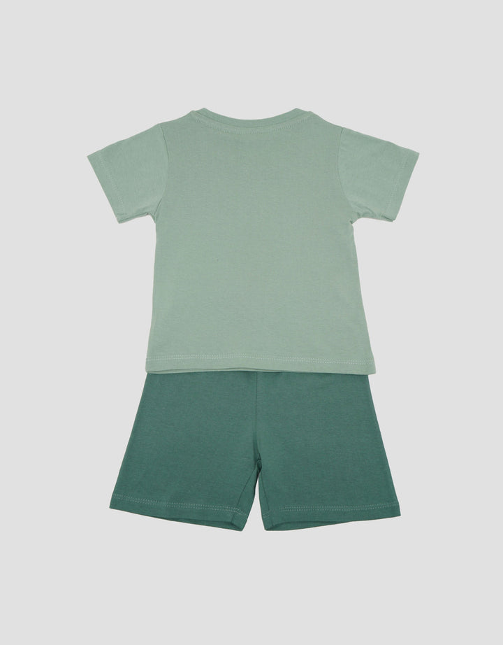 Little M Print Avokado Pakaian Setelan Bayi