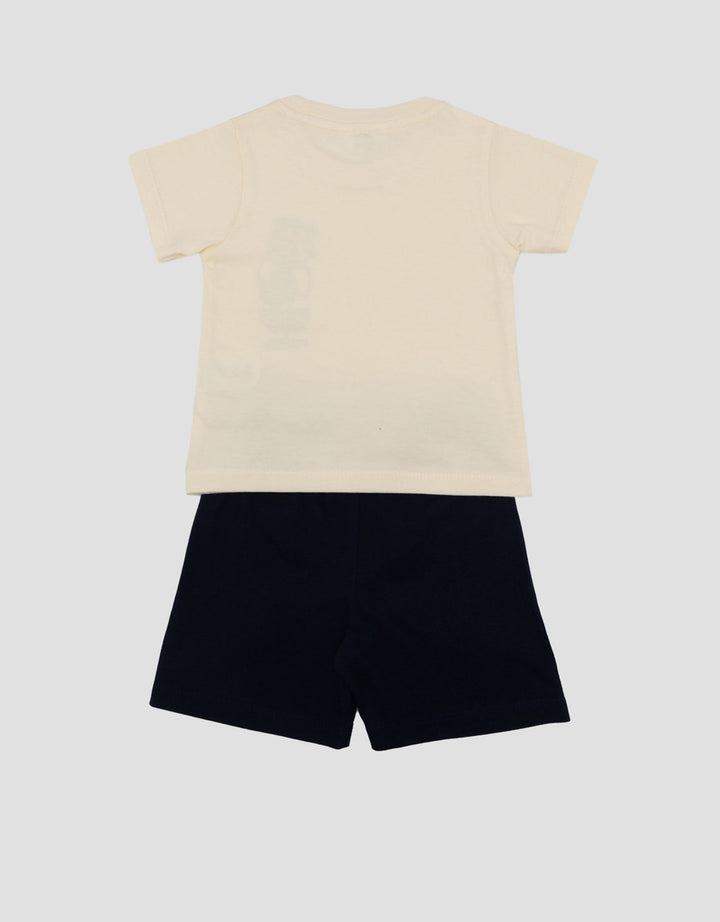 Little M Print Tiger And Elephant Pakaian Setelan Bayi