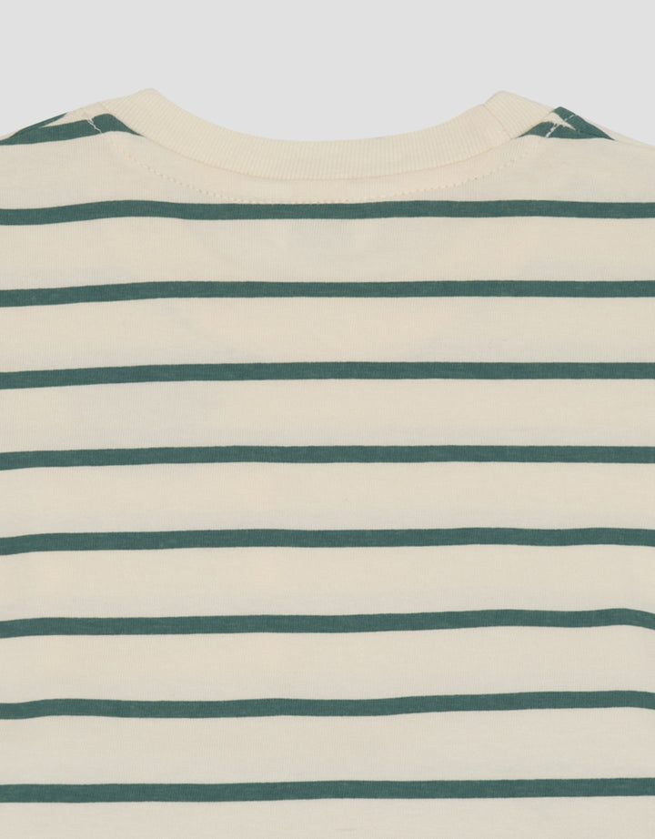 Little M Print Salur Dino Pakaian Setelan Bayi