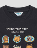 Little M Print 6 Characters Hewan Setelan Bayi