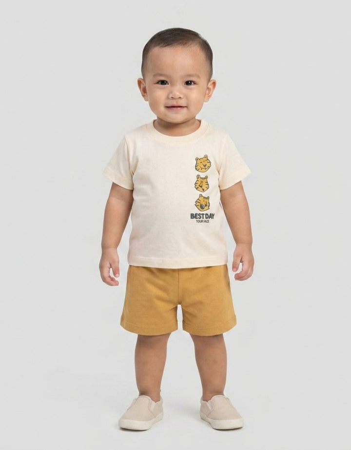 Little M Print 3 Side Lions Setelan Bayi