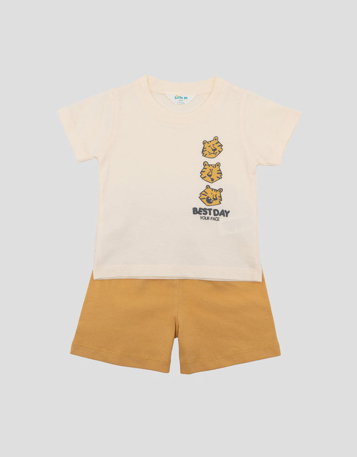 Little M Print 3 Side Lions Setelan Bayi