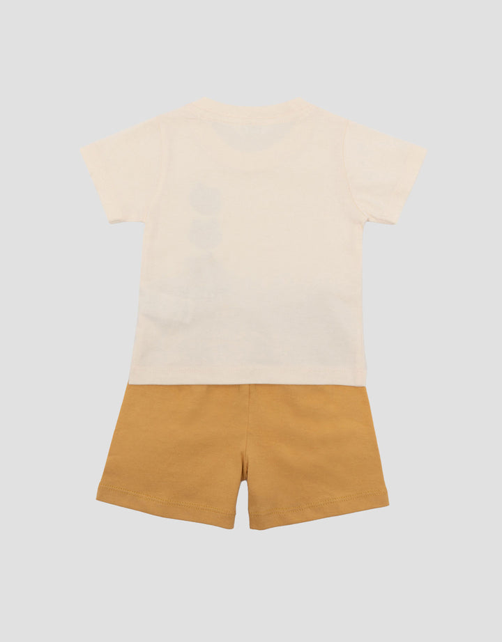 Little M Print 3 Side Lions Setelan Bayi