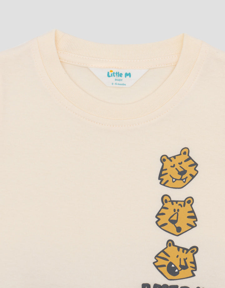Little M Print 3 Side Lions Setelan Bayi