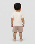 Little M Print Salur Hipo Pakaian Setelan Bayi