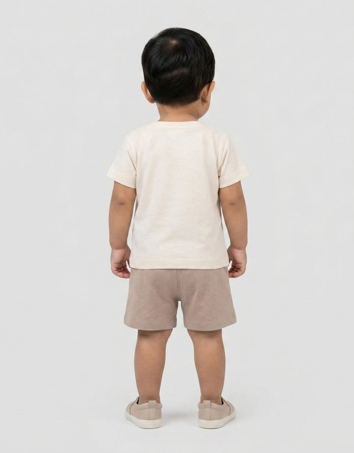Little M Print Salur Hipo Pakaian Setelan Bayi