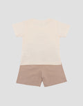 Little M Print Salur Hipo Pakaian Setelan Bayi