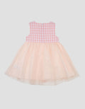 Little M Woven Sleeveless Checks With Tile Midi Dress Bayi