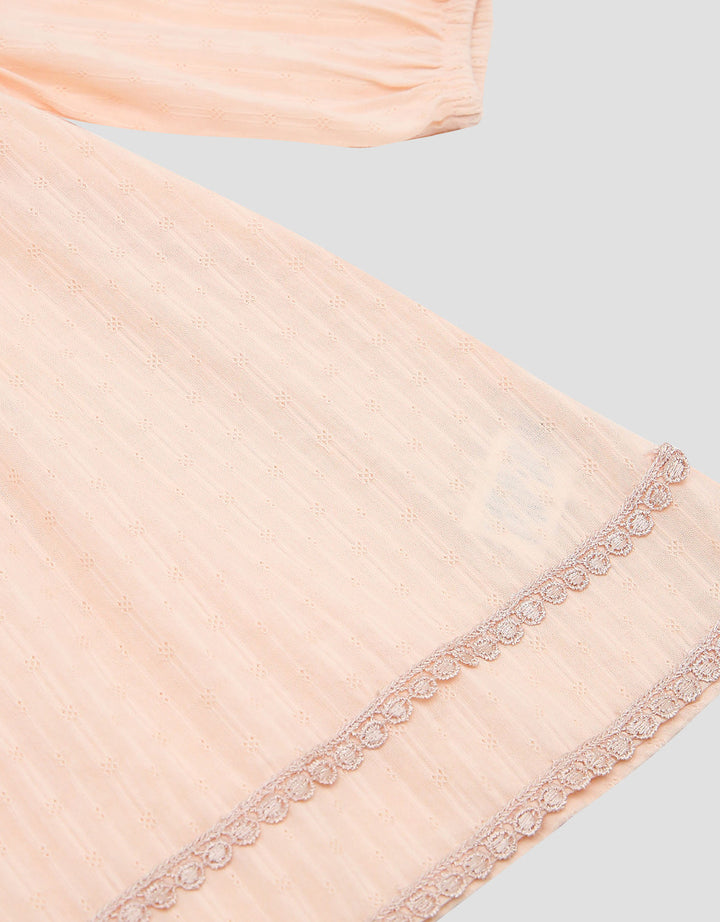 Little M Woven Textured Midi Dress Bayi